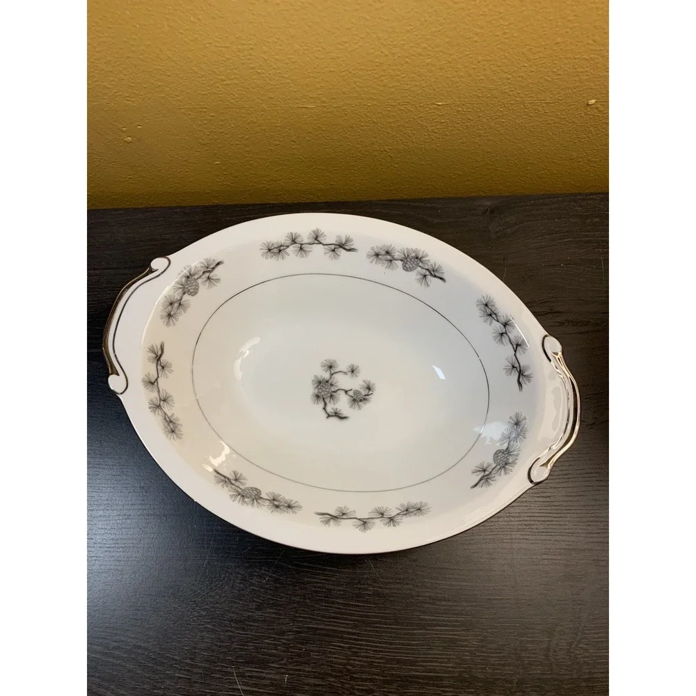 Empress China Seyei Japan Silver‎ Cone 400 Vegetable Serving Bowl